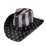 USA Top Hat Manufacturer - American Flag West Panama Denim Sailor Dance Hat With Cotton Sweatband New Hot Sale Wholesale
