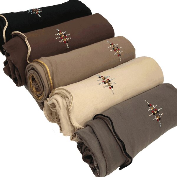 Cotton Hijab Manufacturer - Customizable Solid Color Canvas Long Jersey Scarves for Women