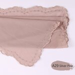 Pearl Chiffon Scarf Manufacturer - Cross-border Embroidered Malaysia Yarn Embroidered Wave Lace New