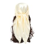 Satin Silk Hijab Manufacturer - OEM New Wholesale 90x90 Panuelos De Seda Plain for Outdoor Use