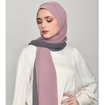 Chiffon Hijab Scarf Manufacturer - High Quality Fashion Women Plain Tie-Dyed Multicolor Muslim