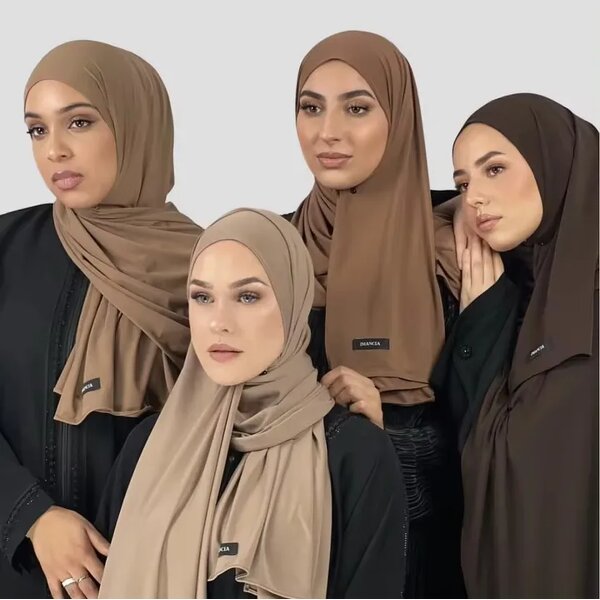 Customizable Hijab Shawl Manufacturer - Floral Polka Dot Leopard Light Breathable Jersey for Muslim Women