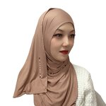 Cotton Jersey Hijab Manufacturer - New Knitted Modal Islamic Female Soft Headscarf Turban Winter