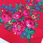 Gold Wire Scarf Manufacturer - Ethnic 70cm*70cm Printed Square Dustproof Hijab Lightweight Stylish Women's Head Wrap