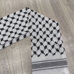 Arab Ethnic Keffiyeh Manufacturer - Floral Jacquard Long Polyester Hijab Scarf for Men Middle East Style