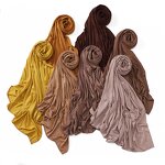 Gold Foil Jersey Hijab Manufacturer - 2025 New Shimmer Premium Quality Stretchy Shawl Printed Dubai Headscarf