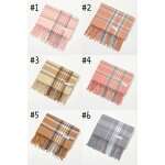 Designer Scarf Manufacturer - 2021 New Luxury Fashion Plain Neck Long Warm Cashmere Plaid