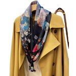 Silk Scarf Manufacturer - 108*108 CM 100% REAL New Double-sided square Summer Mother's Souvenir