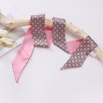 Simulation Scarf Manufacturer - Pink Ribbon Spring Summer All-match Thin Narrow Long Fashion Wholesale