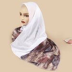 Geometrical Hijab Manufacturer - Pattern Chiffon Crystal Rhinestone Diamond Long Style Shawl Scarf Muslims Wholesale Dubai