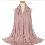 Jersey Scarf Manufacturer - Light Plate Mercerized Cotton Hat Monochrome Shawl High Quality Elastic Breathable