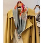 Silk Scarf Manufacturer - 108*108 CM 100% REAL New Double-sided square Summer Mother's Souvenir