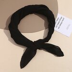 Small Square Scarf Manufacturer - Autumn Winter Elegant Fashion Women Neck Protective All-match Solid