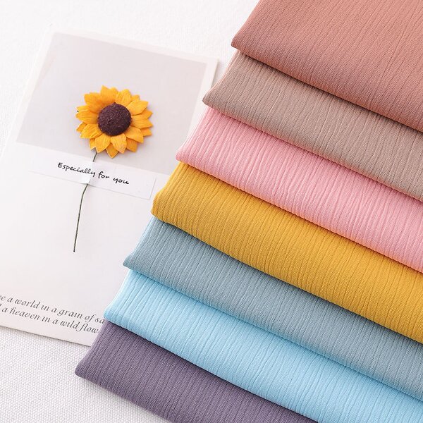 Crepe Abaya Fabric Manufacturer - Nida's Summer Ladies' Dresses Polyester Material for Adults Traditional Muslim Clothing