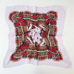 Gold Wire Scarf Manufacturer - Ethnic 70cm*70cm Printed Square Dustproof Hijab Lightweight Stylish Women's Head Wrap