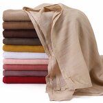 Long Shawl Manufacturer - New Style Monochrome Breathable Muslim Women Scarf Solid Color Wrapped