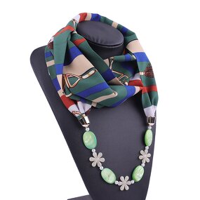 Scarf Necklace Manufacturer - Wholesale Custom Pendant Jewelry Tassel Polyester