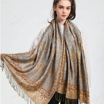 Patterned Scarf Manufacturer - Satin-finish for Women Stylish Ethnic Scarves Shawls