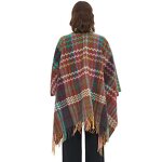 Shawl Wrap Manufacturer - Women's Cape Sweater Coat Oversized Tartan Scarf