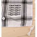 Palestinian Scarf Manufacturer - Factory Wholesale Black Shemagh Arabic for Men Arabic Scarf Style