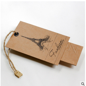 Clothing Hang Tags Manufacturer - Custom Black Foil Swing Tag Label