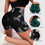 Sports Shorts Manufacturer - Women's Summer Three-Point Running Quick-Drying Tie-Dye Yoga Peach Hip Tight Bodysuits