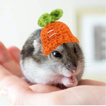 Pet Hat Manufacturer - Handmade Winter Small Frog Rabbit Carrot Pagoda Knitted for Hamsters