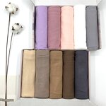 Cotton Hijab Manufacturer - High Quality 170*70cm Solid Color Malaysia Women Premium Jersey