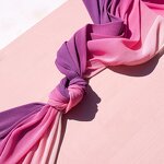 Digital Printed Hijab Manufacturer - Custom Fancy Mini Pleated Ombre Chiffon Malaysia Shawl