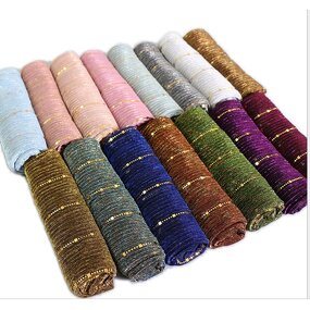 Sequin Hijab Manufacturer - Fashion Design 15 Colors Silver Silk Muslim Women Whosale Fashion Muslim Haute Hijab a