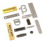 Nameplate Manufacturer - Electroforming Perforated Gold Lettering Hand-sewn for Hat Scarf