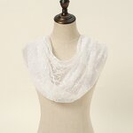 Triangle Scarf Manufacturer - Fashion Plain Small Lady With Lace
