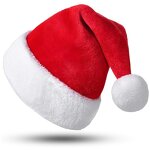 Santa Claus Hat Manufacturer - 2025 Unisex High-Grade Large Plush Thickened Christmas Character Decorations for Adults