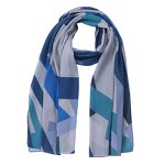 Printed Chiffon Hijab Manufacturer - Premium Trendy Argyle Crinkle Shawl Bubble Pop for Summer