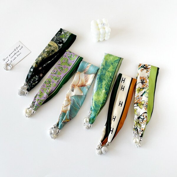 Small Scarf Manufacturer - Magnetic Buckle for Ladies New Advanced Satin Fashionable All-Match