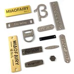 Nameplate Manufacturer - Electroforming Perforated Gold Lettering Hand-sewn for Hat Scarf