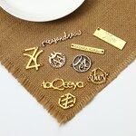 Garment Metal Label Manufacturer - Factory Design Custom Embossed Brand Logo Sew in