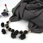 Beaded Scarf Manufacturer - Factory Wholesale National Wind Lady Necklace Pendant Decoration Chiffon