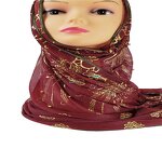 Pearl Hijab Manufacturer - Hot 18 Color Stock Bronzing Beads Design New Head Hijabs Viscose