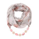 Silk Scarf Manufacturer - Fashion Female Bamboo Cotton Print Necklace Ladies Ethnic Dot Pattern Jewelry Summer Autumn Winter