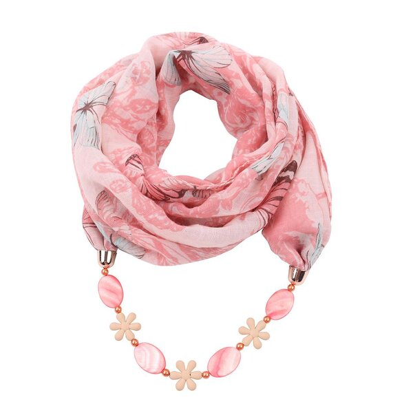 Silk Scarf Manufacturer - Fashion Female Bamboo Cotton Print Necklace Ladies Ethnic Dot Pattern Jewelry Summer Autumn Winter