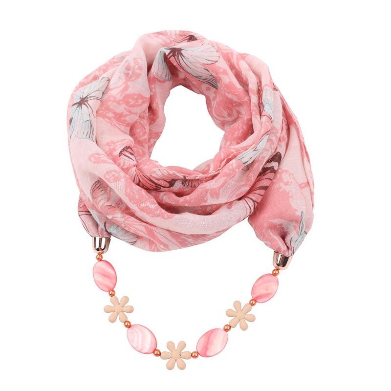 Silk Scarf Manufacturer - Fashion Female Bamboo Cotton Print Necklace Ladies Ethnic Dot Pattern Jewelry Summer Autumn Winter