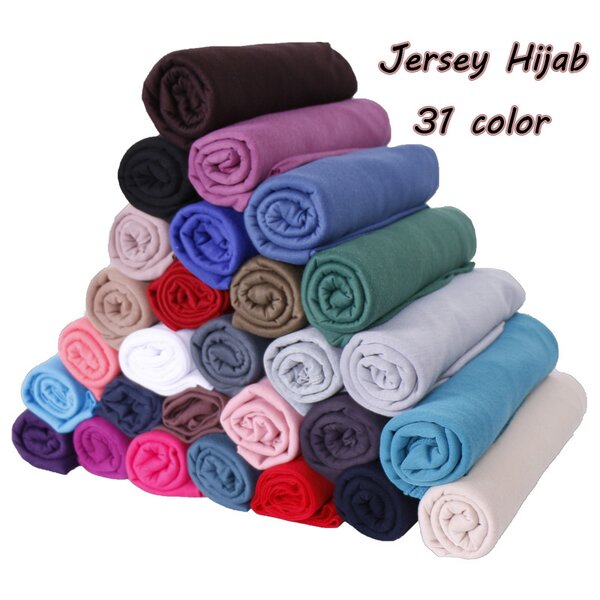 Jersey Hijab Scarf Manufacturer - High Quality Plain Monochrome Stretch Breathable for Women