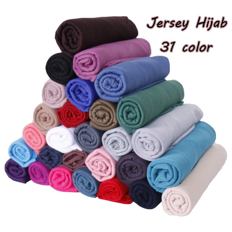 Jersey Hijab Scarf Manufacturer - High Quality Plain Monochrome Stretch Breathable for Women