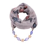 Silk Scarf Manufacturer - Fashion Female Bamboo Cotton Print Necklace Ladies Ethnic Dot Pattern Jewelry Summer Autumn Winter
