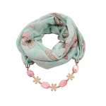 Silk Scarf Manufacturer - Fashion Female Bamboo Cotton Print Necklace Ladies Ethnic Dot Pattern Jewelry Summer Autumn Winter