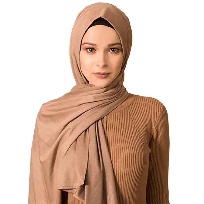 Head Scarf Manufacturer - Cheap Solid Color Soft Autumn Winter Ethnic Fancy Hijab Arabian Style