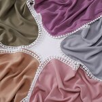 Square Veils Manufacturer - Medine Turkey From Malaysian Layer Printed Chiffon Georgette Embroidery Party Maxi Headscarf