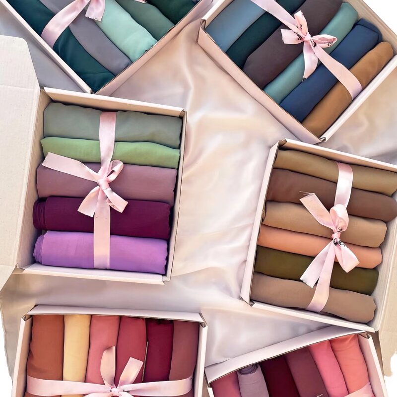 Soft Chiffon Hijab Manufacturer - Wholesale Summer Crinkle Fashionable Big Femme Musulman Islamic Headscarf