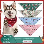 Pet Triangle Scarf Manufacturer - Wholesale Cross-Border New Christmas Universal Holiday Dress
